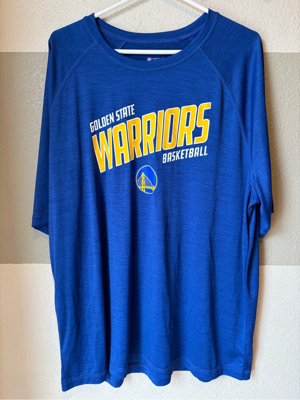 NBA Men’s XXL Warriors Performance Tee T Shirt GSW Golden State Warriors Blue
